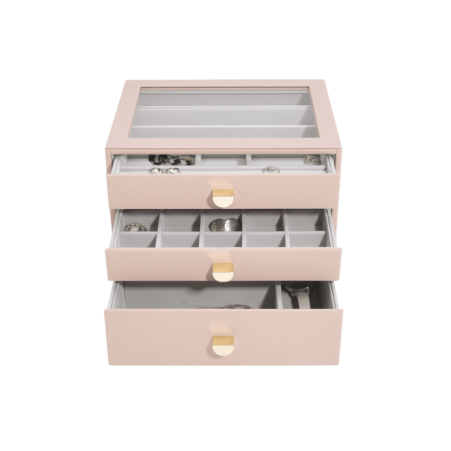 Classic Drawer 3-Set / Blush Pink & Grey